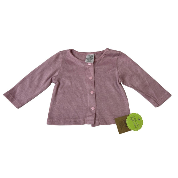 Chickpea Baby Girls Long-Sleeve Knit Cardigan 0-3M Pink