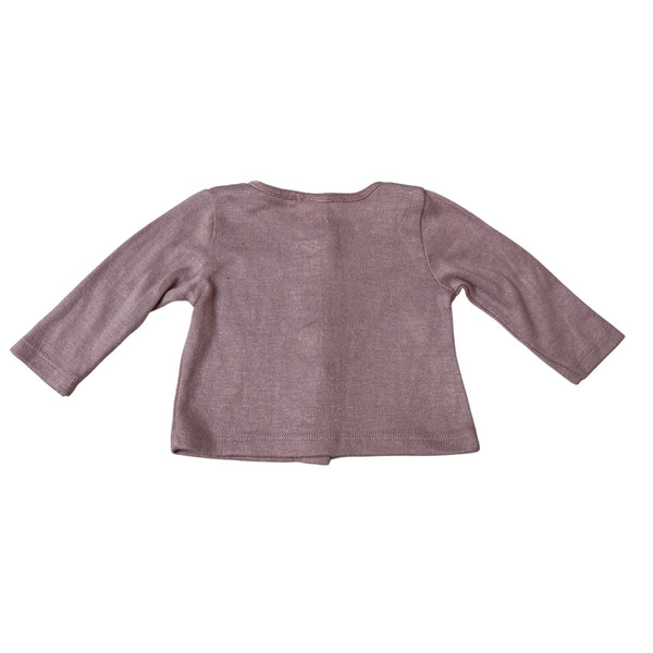 Chickpea Baby Girls Long-Sleeve Knit Cardigan 0-3M Pink