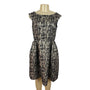 Eliza J Royal Collection Black & Gold Textured Sleeveless Dress Size 10