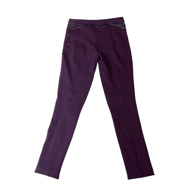 Armani Exchange Women's Dark Purple Slim Fit Stretchable Pants Sz 2