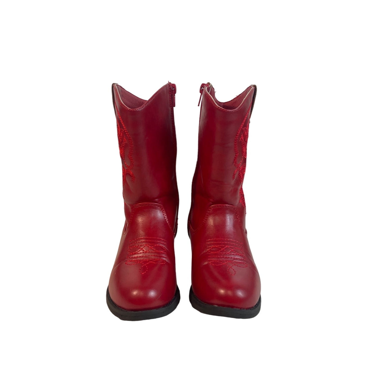 Bebe Girl's Red Cowgirl Texan Boots Sz 1