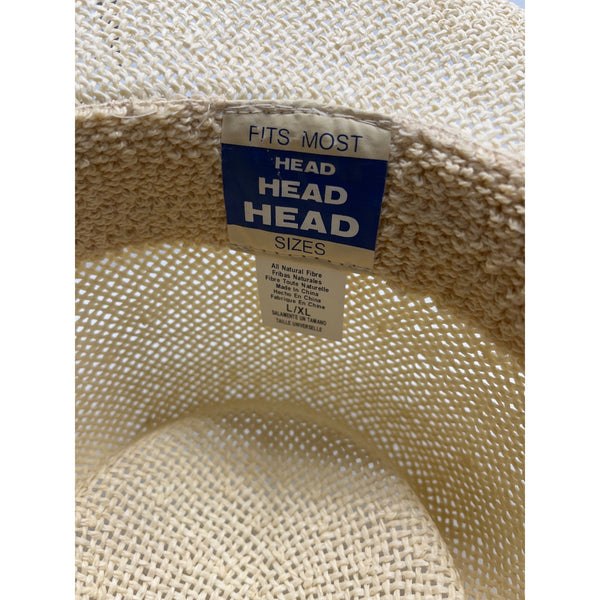 HEAD HEAD HEAD  Brim Straw Hat With Patterned Band