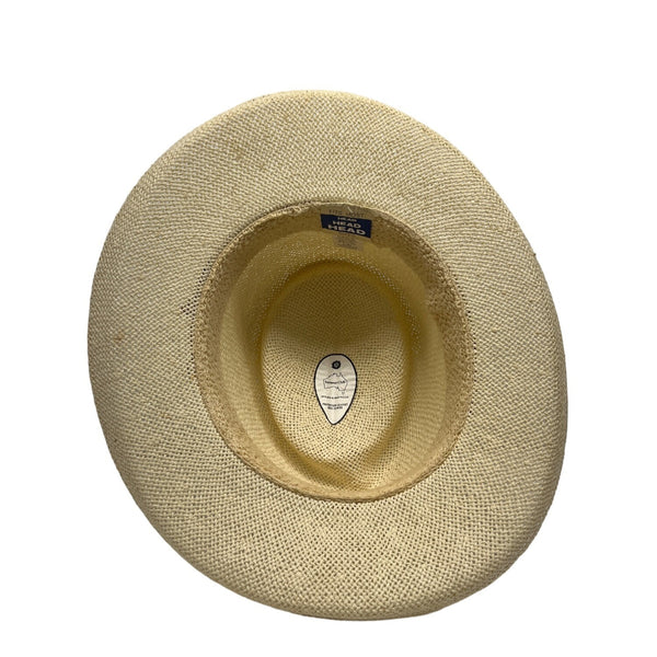 HEAD HEAD HEAD  Brim Straw Hat With Patterned Band