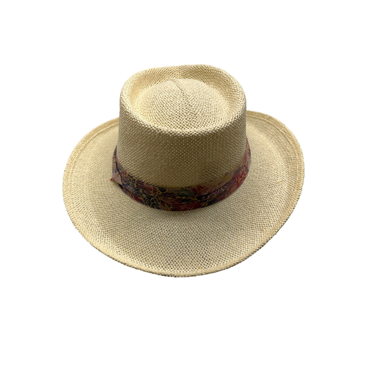 HEAD HEAD HEAD  Brim Straw Hat With Patterned Band