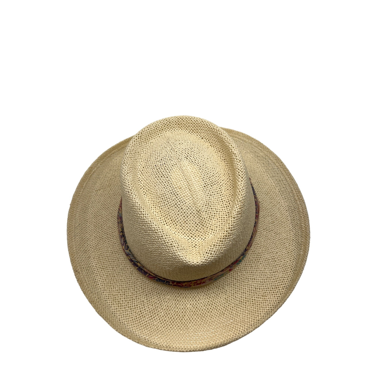 HEAD HEAD HEAD  Brim Straw Hat With Patterned Band