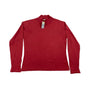 Vtg Talbots Women's Petites Long High Neck Red Pullover Sweater Sz S