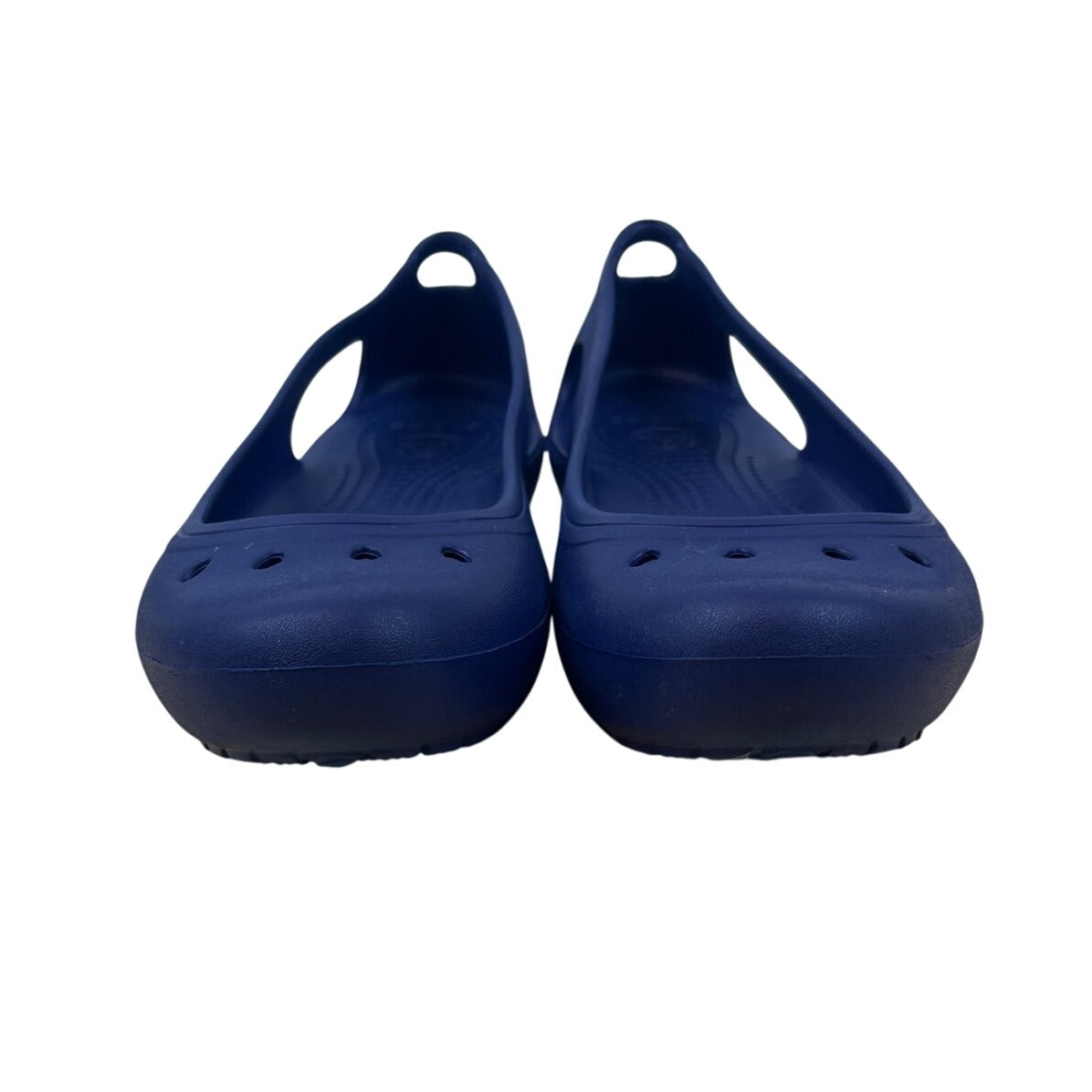 Crocs Womens Navy Blue Kadee Slip-On Ballet Flats Szize 9W