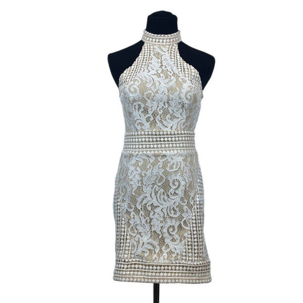 Pretty Little Things Women's White Bodycon Dress Size 4 (EUR 36)