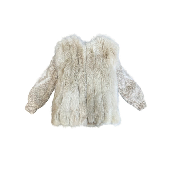 Unbranded Multi-Use White Fur Vest/Jacket for Women