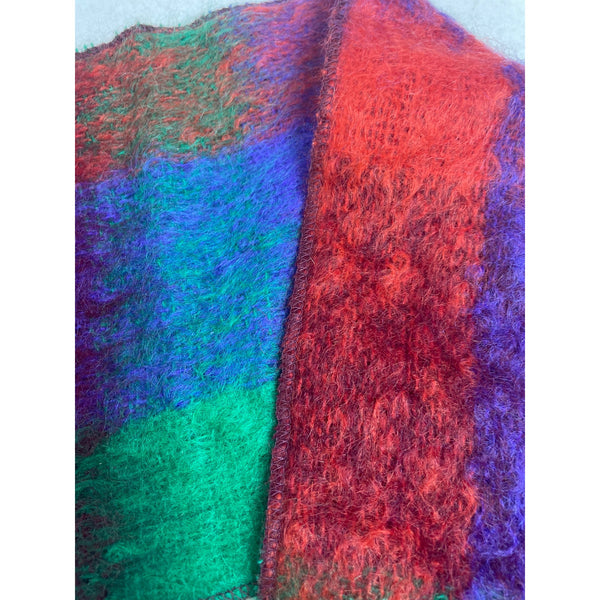 Waverley Multicolored Colorblock 100% Mohair Wool One Size