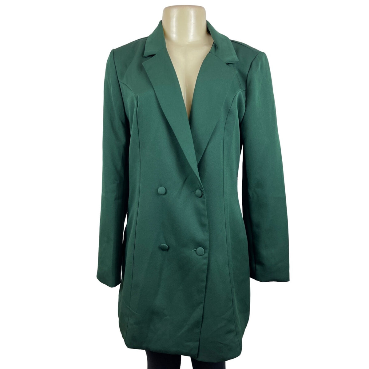 Shein Women's Emerald Double-Breasted Blazer Sz L