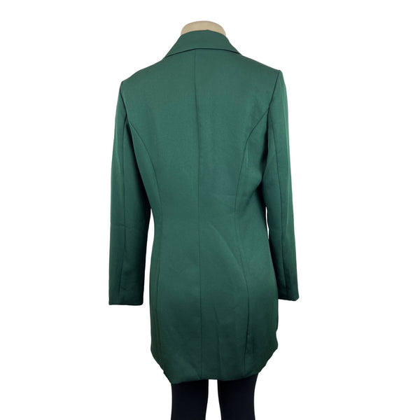 Shein Women's Emerald Double-Breasted Blazer Sz L