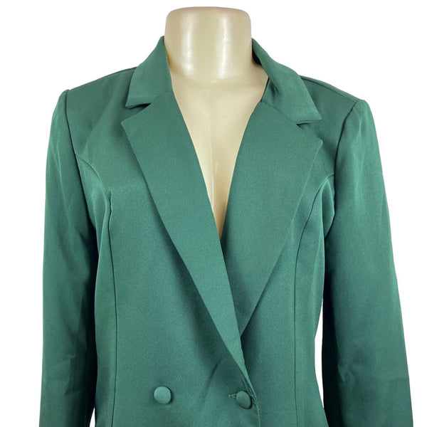 Shein Women's Emerald Double-Breasted Blazer Sz L