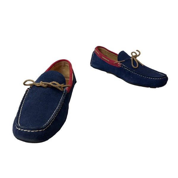 Johnston & Murphy Men's Navy & Red Suede Harman On Board Loafers Sz 12M - NWB