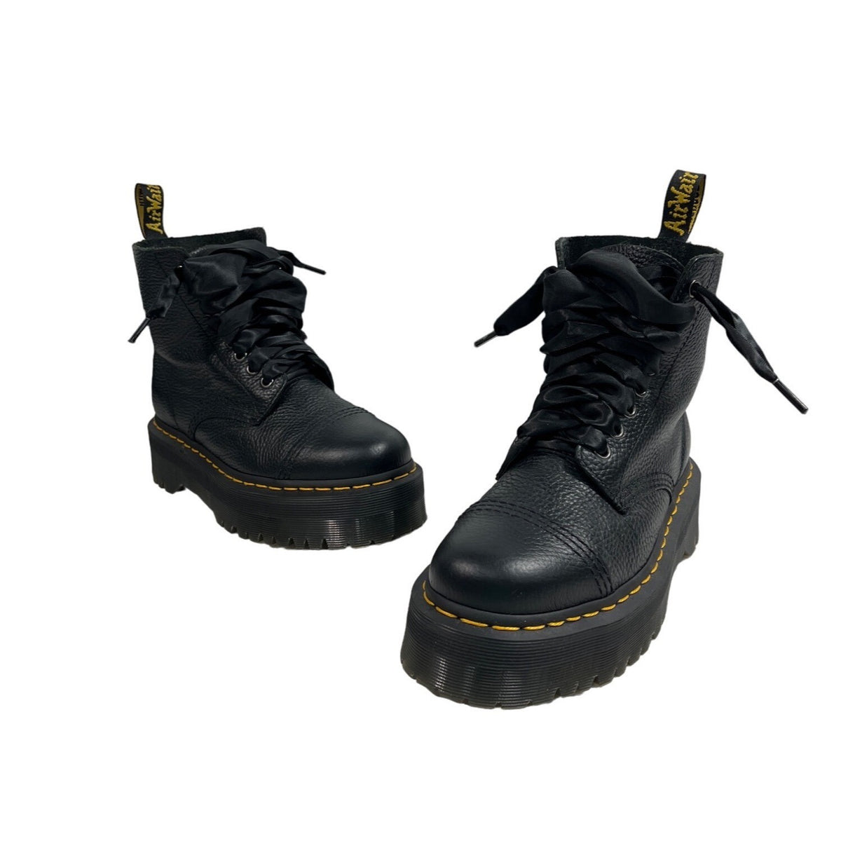 Dr. Martens Women's Black Leather Sinclair Air Wair Boots Sz 7 - NWOB