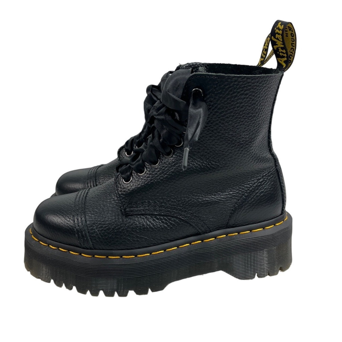 Dr. Martens Women's Black Leather Sinclair Air Wair Boots Sz 7 - NWOB