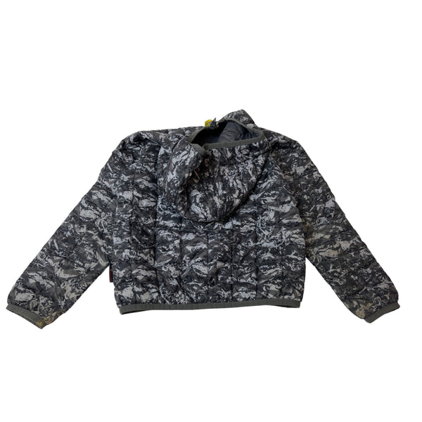 The North Face Toddler Grey Camouflage Puffer Jacket With Hood Size 5