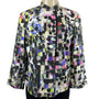 Akris Punto Women's Multicolor Long Sleeve Zip Up Blazer Sz 12 (EUR 42)