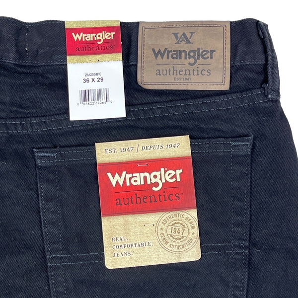 Wrangler Men's Black Straight Fit Jeans Sz 36-29 - NWT