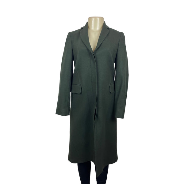 Banana Republic Women's Green Vented Coat with Satin Interior Size XS - NWT