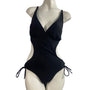 Women's Black One Piece Cutout Swimsuit Sz M