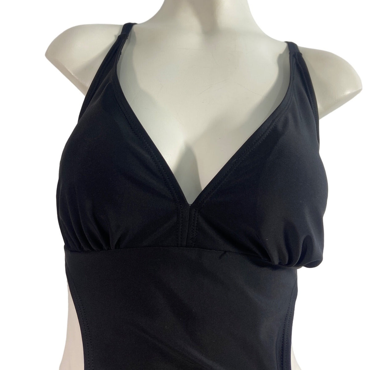 Women's Black One Piece Cutout Swimsuit Sz M